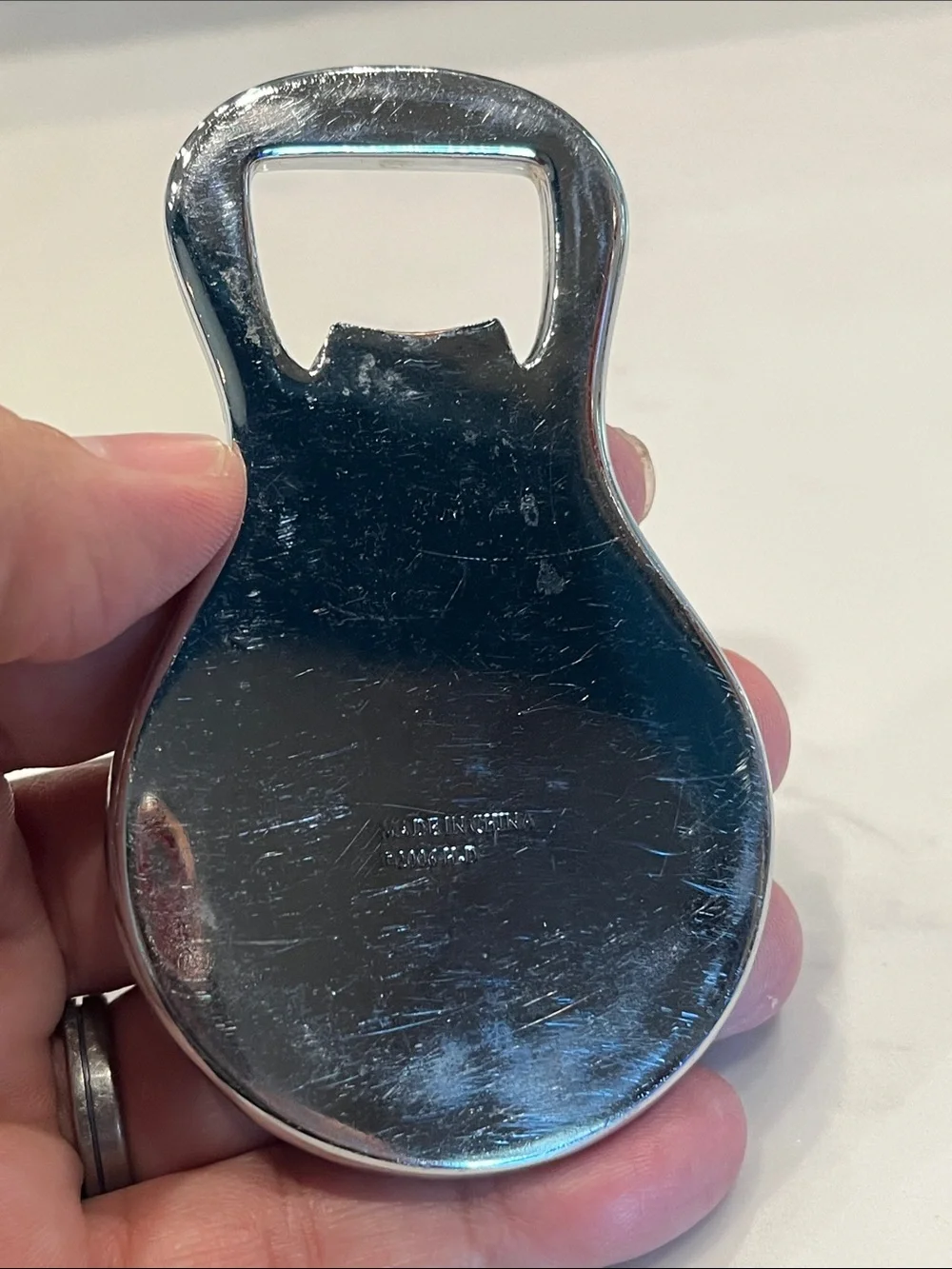 Harley-Davidson Silver Chrome Skull Bottle Opener